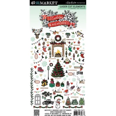 49 And Market Laser Cut Outs Elements - Mistletoe And Memories