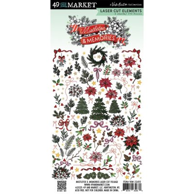 49 And Market Laser Cut Outs Foliage - Mistletoe And Memories
