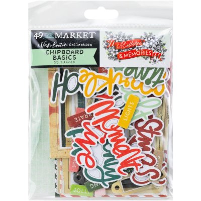 49 And Market Chipboard Set Basics - Mistletoe And Memories