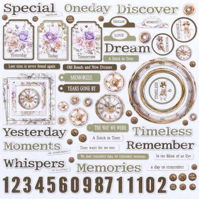49 And Market Chipboard Set - Bits Echoes Of Time