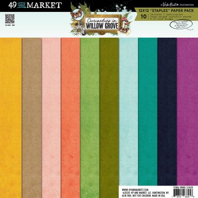 49 And Market 12x12 Staples Pack - Curiosities In Willow Grove