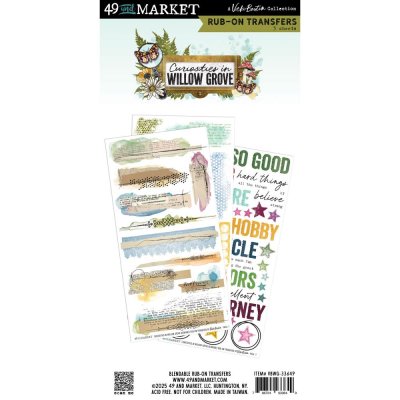 49 And Market Rub-On Transfer Set - Blendable Curiosities In Willow Grove