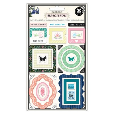 Bo Bunny Puffy Stickers Frames - Brighton 