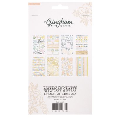 Crate Paper Stickers Book - Gingham Garden