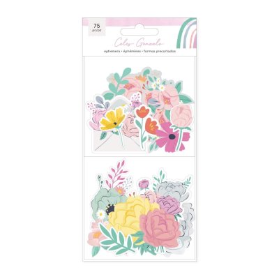 American Crafts Ephemera Die-Cuts - Rainbow Avenue Floral