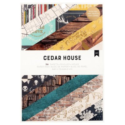Amerian Crafts 6x8 Paper Pad - Cedar House