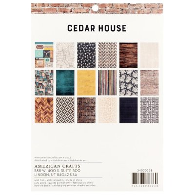 Amerian Crafts 6x8 Paper Pad - Cedar House