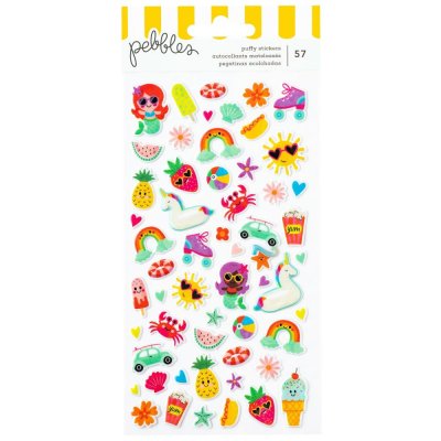 Pebbles Puffy Stickers - Fun In The Sun