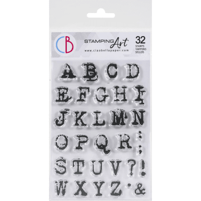 Ciao Bella Clear Stamp Set - Reporter Uppercase Alphabet