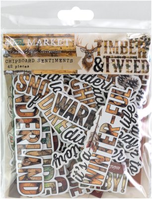 49 and Market chipboard - Timber And Tweed Sentiments