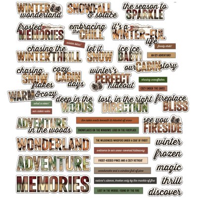 49 and Market chipboard - Timber And Tweed Sentiments