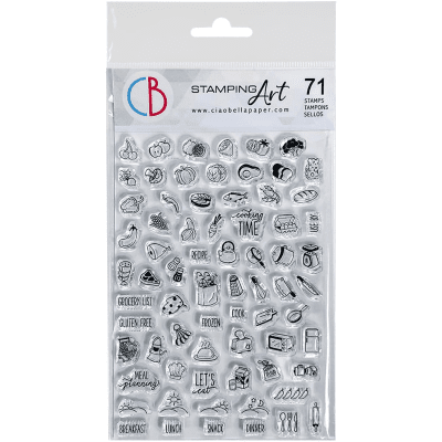Ciao Bella Clear Stamp Set - Bujo Cooking