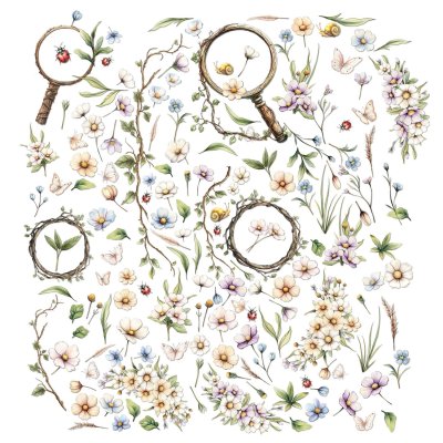 49 And Market Laser Cut Outs Wildflowers - The Looking Glass