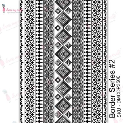 Dress My Craft Transfer Me Sheet A4 - Border Series