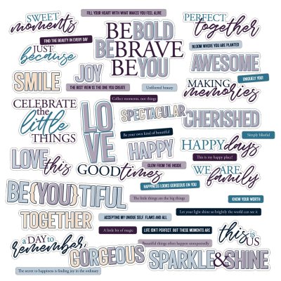 49 And Market Chipboard Set - Plume & Petal Sentiments