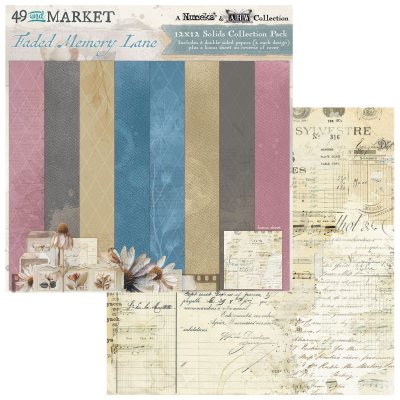 49 and Market 12x12 Collection Pack - Solid Faded Memory Lane