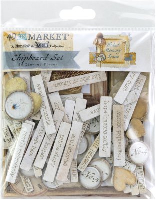 49 and Market Chipboard Set - Faded Memory Lane