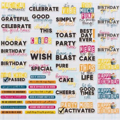 49 and Market Chipboard Set - Glimmer and Glee