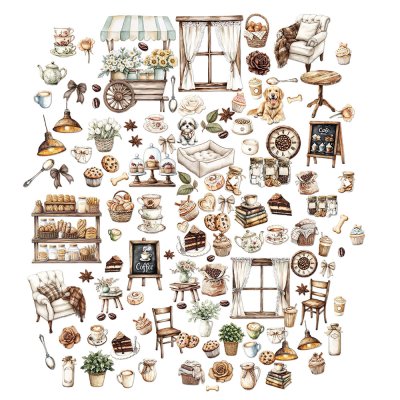 49 And Market Laser Cut Outs - Country Heart Cafe Elements