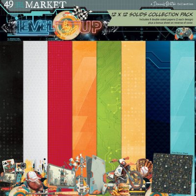 49 And Market 12x12 Collection Pack - Level Up Solids