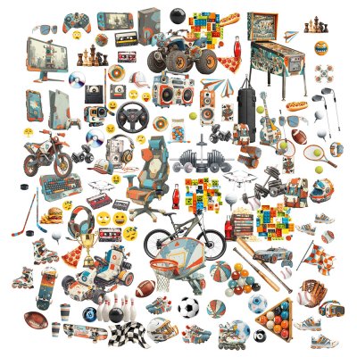 49 and Market Laser Cut Outs Elements - Level Up