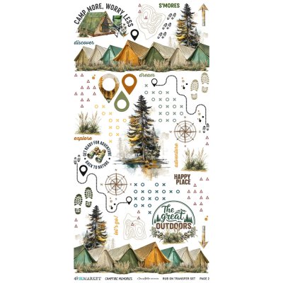 49 and Market Rub Ons Blendable - Campfire Memories 