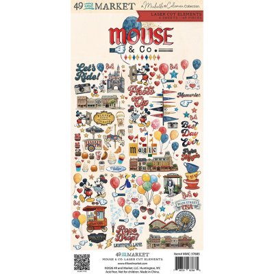 49 and Market Laser Cut Out Elements - Mouse and Co Collection 