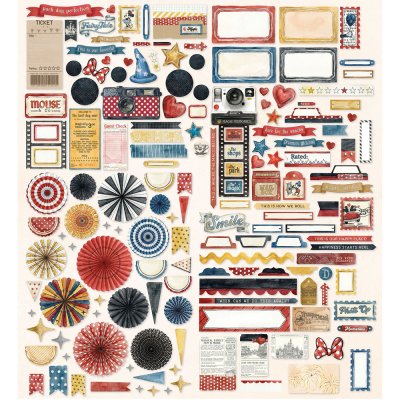 49 and Market Die-Cut Elements - Mouse and Co Collection 