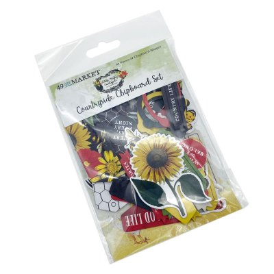 49 and Market Chipboard Bits - Vintage Artistry Countryside 