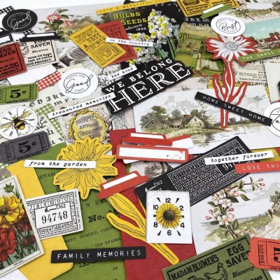 49 and Market Ephemera Bits - Vintage Artistry Countryside 
