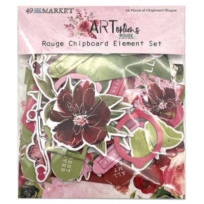 49 And Market Chipboard Set - ARToptions Rouge