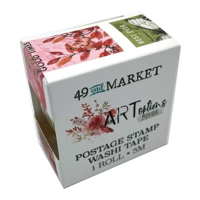 49 And Market Postage Washi Tape Roll - ARToptions Rouge 