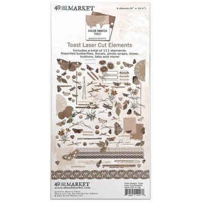 49 and Market - Color Swatch Toast Laser Cut Outs