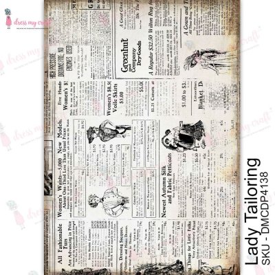 Dress My Craft Transfer Me Sheet A4 - Lady Tailoring
