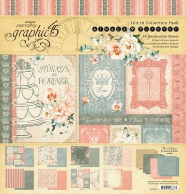 Graphic 45 12x12 Collection Pack - Always & Forever