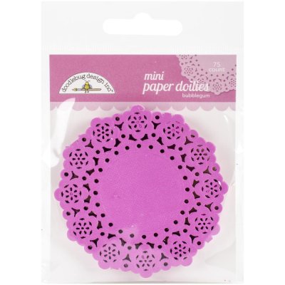 Doodlebug Mini Doilies 75 st - Bubblegum