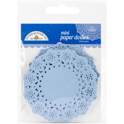 Doodlebug Mini Doilies 75 st - Blue Jean