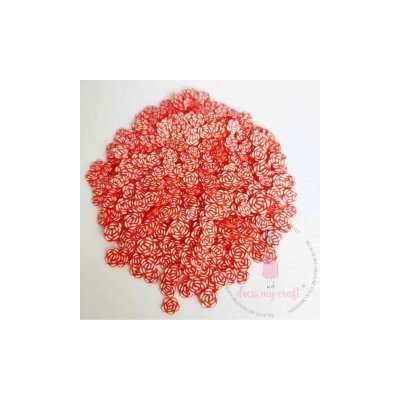Dress My Craft Shaker Elements - Red Roses Slices