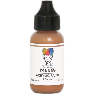 Dina Wakley Media Metallic Acrylic Paint - Penny
