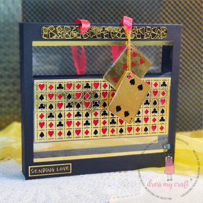 Dress My Craft Dies - Slimline Playing Card Pattern
