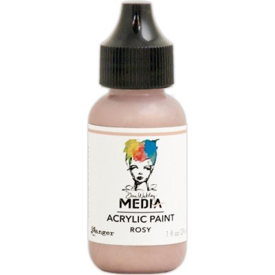 Dina Wakley Media Metallic Acrylic Paint - Rosy