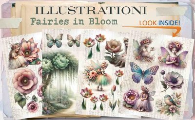 Fairies in Bloom & Backgrounds