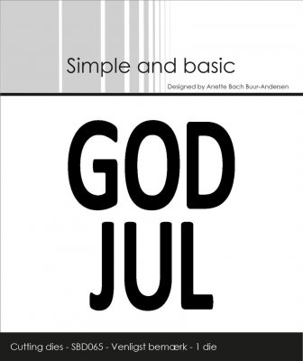 Simple and Basic die - God Jul