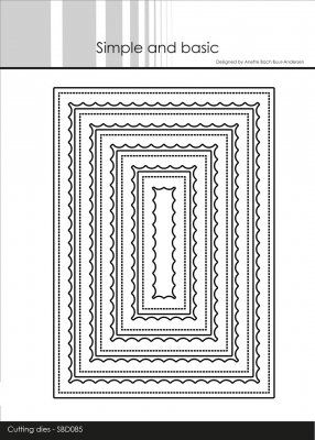 Simple and Basic die - Inner Scallop Rectangle