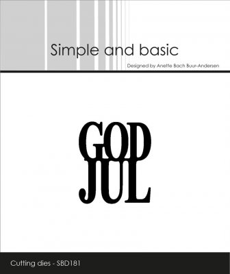 Simple and Basic die - God Jul