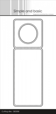 Simple and Basic die Pierced Bottle Label