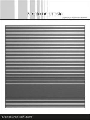 Simple and Basic 3D Embossingfolder Stripes