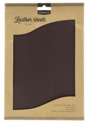 Studio Light Fake Leather Dark Brown 2 x A4