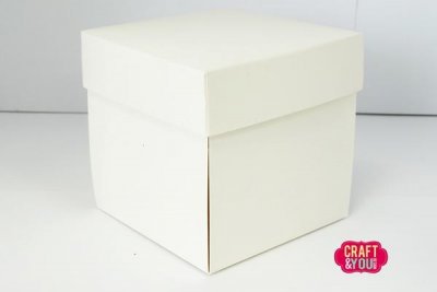 Exploding Box 10x10 cm- 5 pzs creme