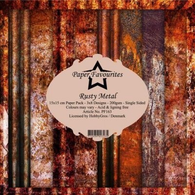 Paper Favourites Paper Pack 6x6 - Rusty Metal